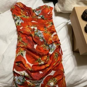 dolce & gabbana tomato dress